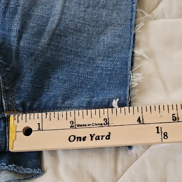 Madewell High Rise Denim- 4 Button Fly Shorts - Picture 5 of 8